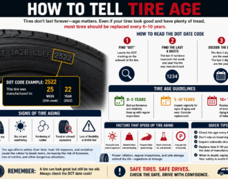 how to tell tire age infographic